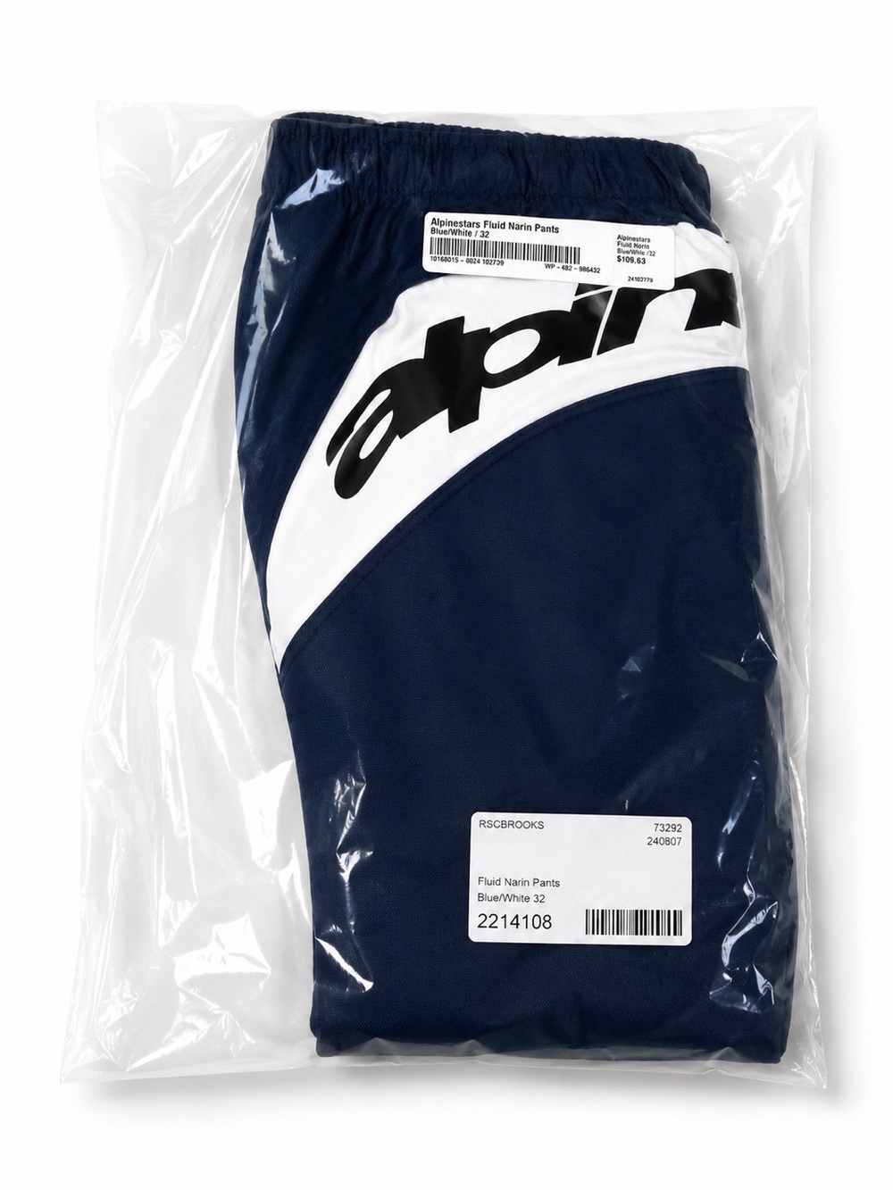 Alpinestars Fluid Narin Motocross Pants Blue/White Size 32 NEW